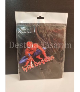 Örümcek Adam pasta süsü